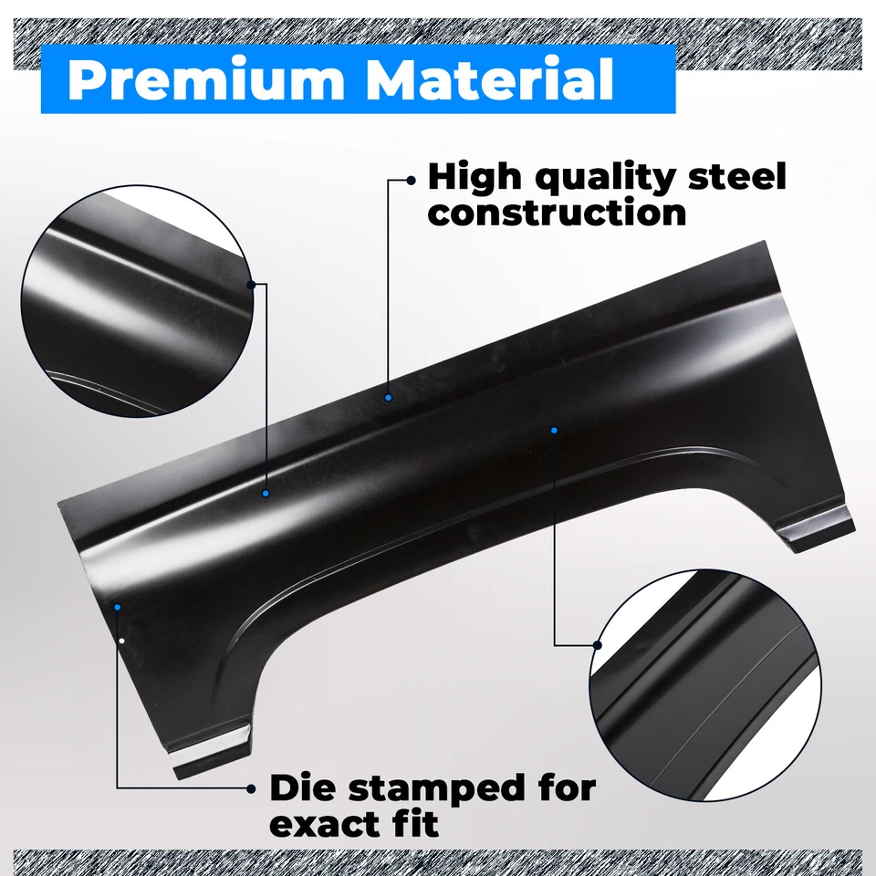 For 1994-2001 Dodge Ram Rear Upper Wheel Arch Repair Panel Sections Both Sides Foto 4 de 4