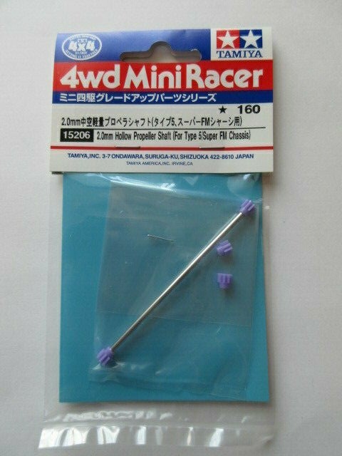 TAMIYA Mini 4WD 2.0mm Hollow Propeller Shaft for Type 5 Super FM