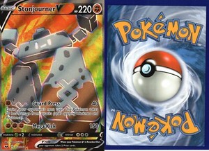 Stonjourner V 193/202 Full Art Ultra Rare Sword & Shield Pokemon TCG NM