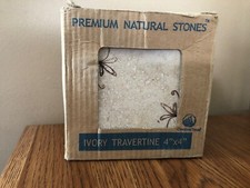 Premium Natural Stones Ivory Travertine 4x4 S...