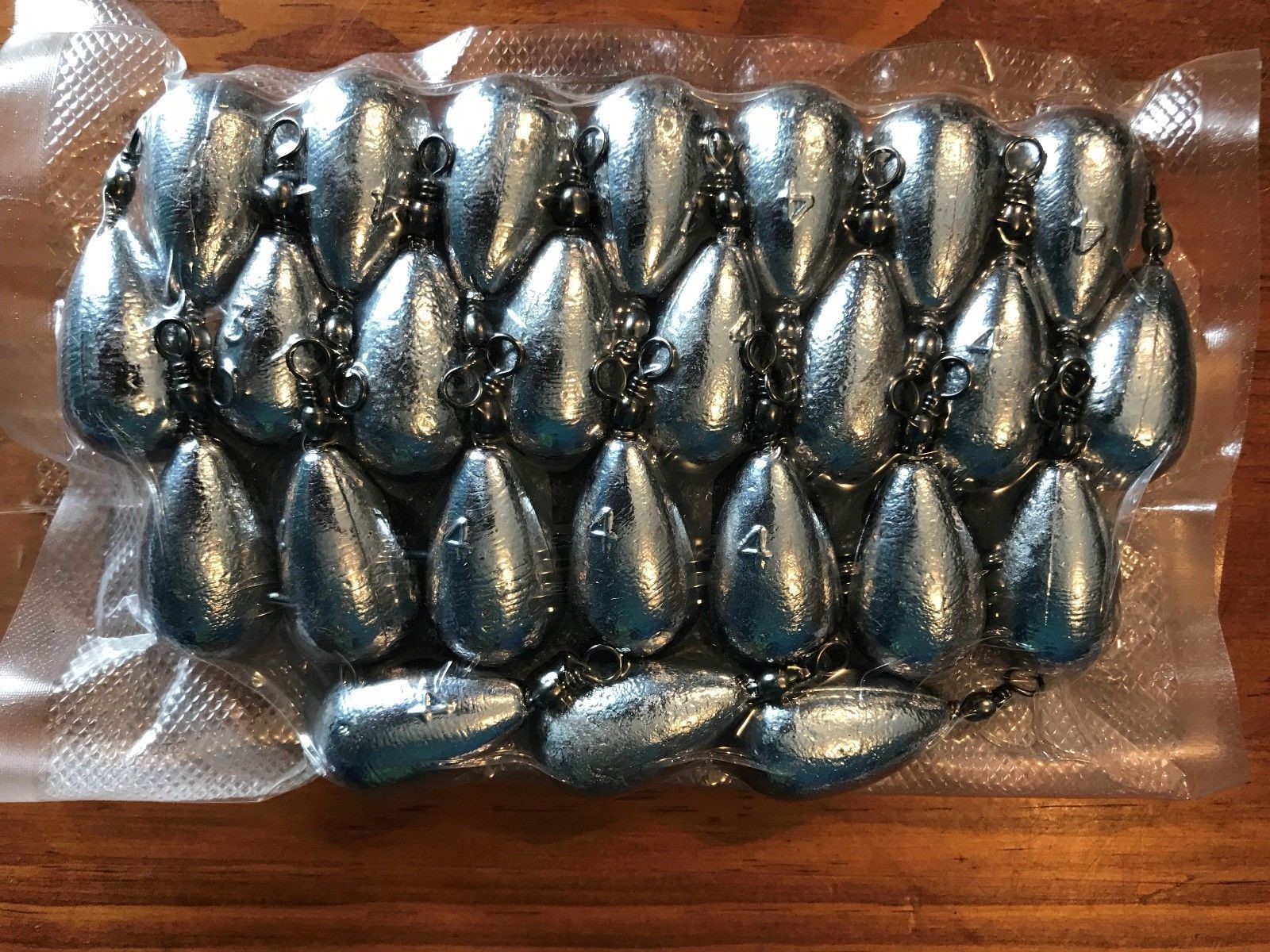 4oz x 25 Pear/Bomb/Bass Fishing Sinkers eBay