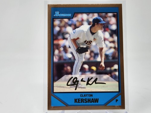 2007 Bowman #BDPP77 Clayton Kershaw Prospect Gold sc