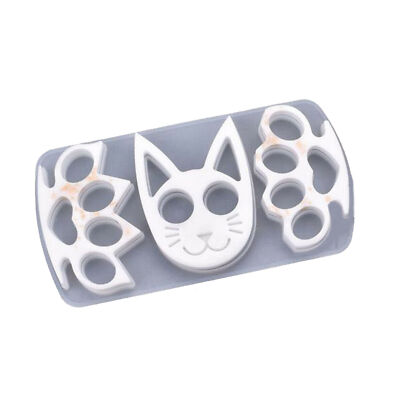 Resin Cat Shape Mould for Jewelry Casting Keychain DIY Epoxy Silicone Mold Set