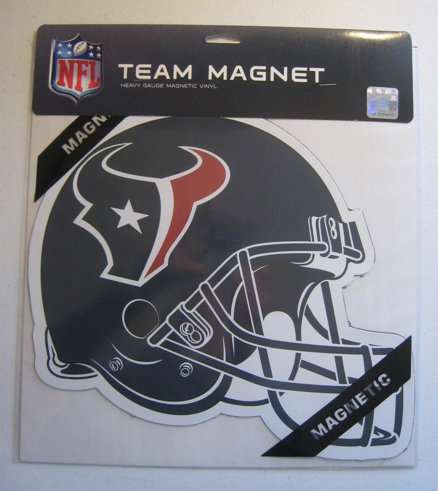Capacete HOUSTON TEXANS ímã de equipe NFL grande 12" casa automático Fremont Die licenciado - Imagem 2 de 4