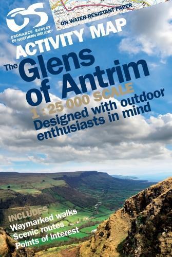 Ordnance Survey of Northern Ireland Glens of Antrim (Map) Irish Activity Map
