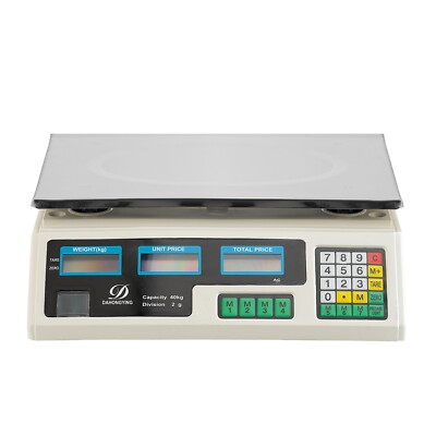 Lagerwaage Platformwaage 40 KG Digital Paketwaage Lager Marktwaage Waage LCD