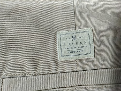 Lauren Ralph Lauren Shorts Damen 16 High Rise hellbraun beigeei Plissee Vintage - Bild 4 von 10