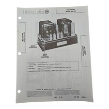 McIntosh MC-30 Amplificatore Sam Fotofatto Manuale di Servizio *Originale* Set 275 9