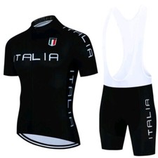 Tuta da Ciclismo ITALIA Completo Bicolore Estivo Set Da Ciclista Bici MTB Divisa