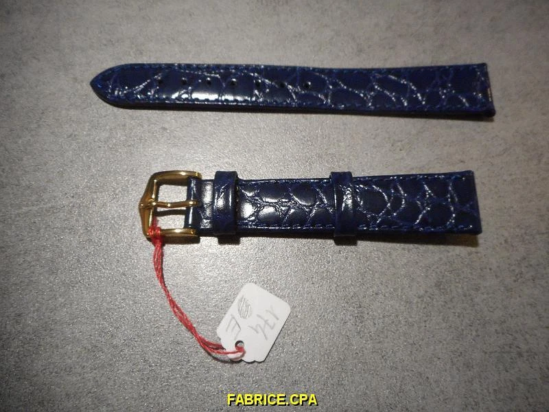Bracelet De Montre HIRSCH Submarine Bleu Taille 20 Mm - Neuf Avec étiquettes