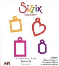 Sizzix Originals CHARMS, FRAMES 654595 RARE!! RETIRED!