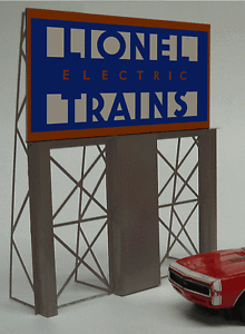 Miller's Lionel Billboard Animated Neon Sign O HO Miller Engineering Miller's Lionel Billboard Animated Neon Sign O HO Miller Engineering