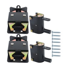 LABLT 2 Sets Farm Gate Latch 2 Way Metal Gate 2"  2 3/4" Post W/Mounting Screw