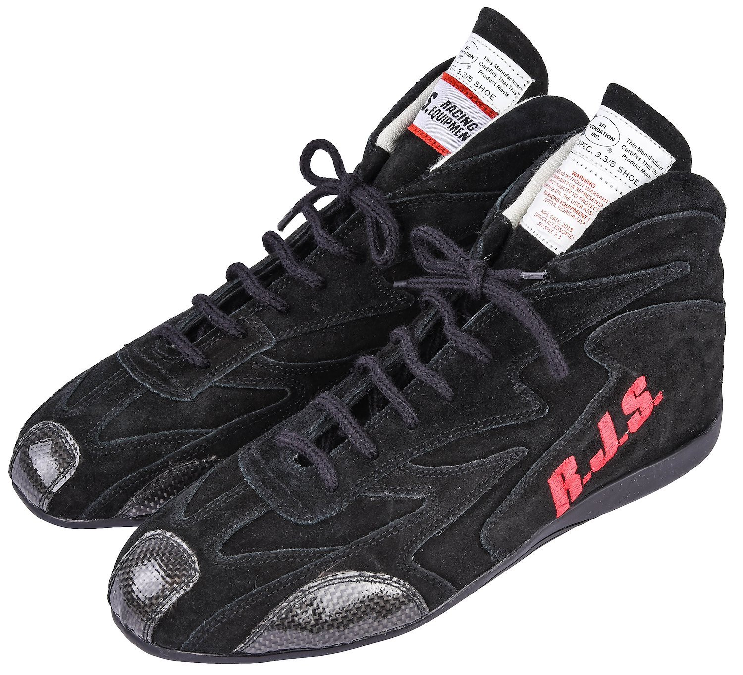 R.J.S. Safety Equipment 500020160 RJS Redline Mid Top Racing Shoes SFI 3.3/5 Cer