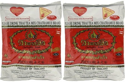 Number-One ChaTraMue Original Thai Iced Tea Mix 400g Bag, Pack of 2 