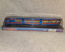 Schylling Express Railroad Wind-Up Tin Toy Train Softlight In Box