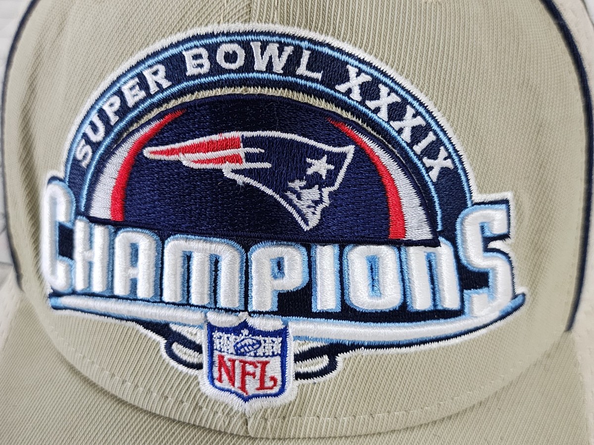 Hat cap 2005 Super Bowl XXXLX New England Patriots Reebok NFL | eBay