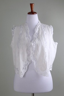 APRIL CORNELL NWT $69 White Lace Cropped Morning Coverup Jacket Top Size 2XL XXL
