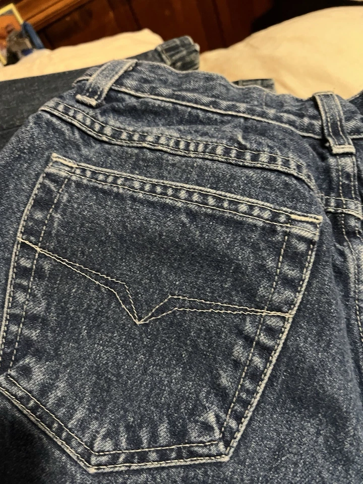 Vintage Versace Mujer 24” Cintura Vaqueros Couture Ittierre 31” Entrepierna. Pierna recta Foto 2 de 4