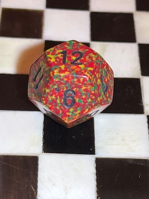 CHX LE135 Chessex D12 Speckled Reggae Rpg Ad&d Dice 052126aBEZIH