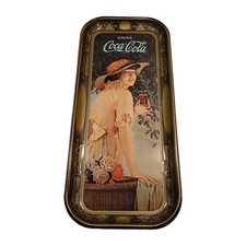 1972 Coca Cola Repro 1918 Metal Advertising Serving Tray 19" x 9" Made in USA