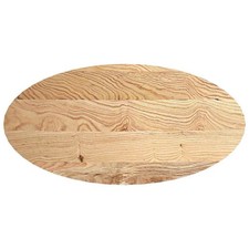 Tischplatte Eiche Massivholz 120x60 cm Oval Couchtisch Platte DIY Möbel Holz