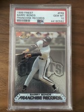 Barry Bonds 1999 Topps Finest FRANCHISE RECORDS #FR9 Giants PSA 10 POP 4