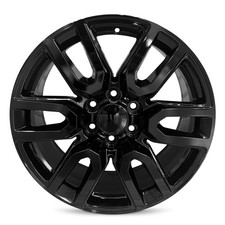 2019-2024 Gmc Sierra 1500 New 20 Black Replacement Wheel Rim