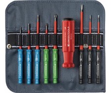PB TOOLS 5215 Insulated Screwdriver Blade Series 9-Piece Set Slotted Posi-Plus