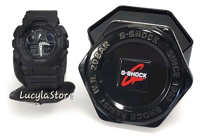 G-SHOCK GA-100-1A1 ブラック Casio Men's G-Shock GA100-1A1 Black Resin Quartz Fashion Watch