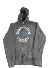 Carolina Panthers NFL Hoodie Women's M Full Zip Black Football NFC South 2013