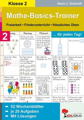 Mathe-Basics-Trainer / 2. Schuljahr Grundlagentraining für jeden Tag Schmidt