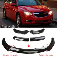 Glossyblack Front Bumper Lip Splitter Spoiler Body Kit For Chevrolet Cruze