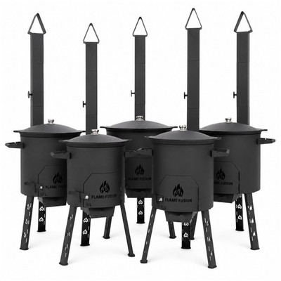 Utschak Feuerofen inkl. Kazan [Größe wählbar] Uchag Kasanofen Grillen & Kochen