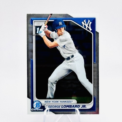 #ad #ad GEORGE LOMBARD JR. Rookie 1ST Bowman 2024 Bowman Chrome #BCP 79 RC Yankees $4.99