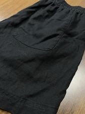 Old Navy Black Linen-Blend Chambray Shorts Women's Small Summer Casual Beach