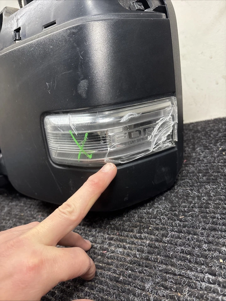 Ford F250 F350 2017-2022 espejo retrovisor izquierdo conductor izquierdo OEM cámara punto ciego *leer anuncio*⭐️ Foto 4 de 4