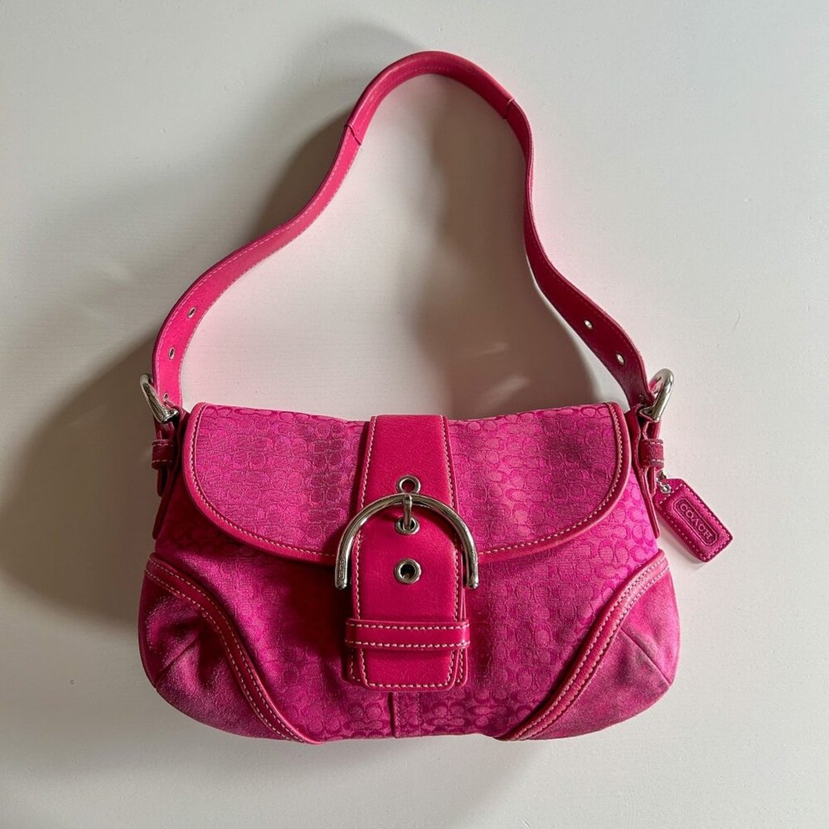00's coach leather shoulder Bag y2k