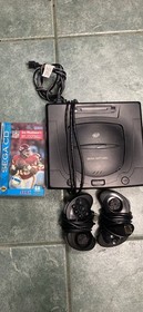 Sega Saturn Black Console, MK-80000A, Tested N Working, Bundle