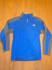 The North Face Quarter Zip Pullover Sweater Boys XL Blue