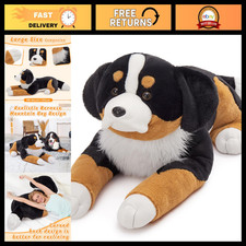 Giant Bernese Mountain Dog Plush Toy - 39.3 Inch Soft Cuddly Stuffed Animal