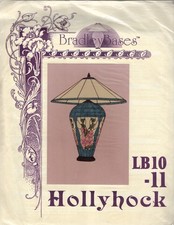 BradleyBases Hollyhock Pattern Packet Tiffany Style Lamp Stained Glass Art DIY