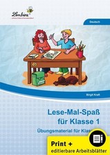 Lese-Mal-Spaß für Klasse 1: Übungsmaterial für Klasse 1. Deutsch. Kopiervorlagen