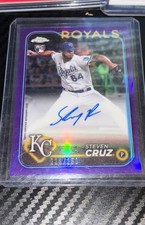 2024 Topps Chrome - Rookie Autographs Steven Cruz Purple Refractor /250