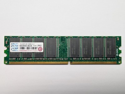 Transcend 1GB DDR400 DIMM CL3 603944-4635 Desktop RAM PC3200 184 Pin