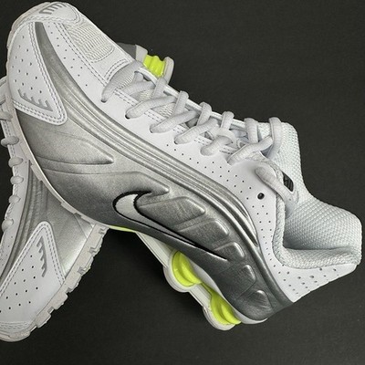 Nike Shox R4 'White Metallic Silver' AR3565-102 Women s 7.5 NBY
