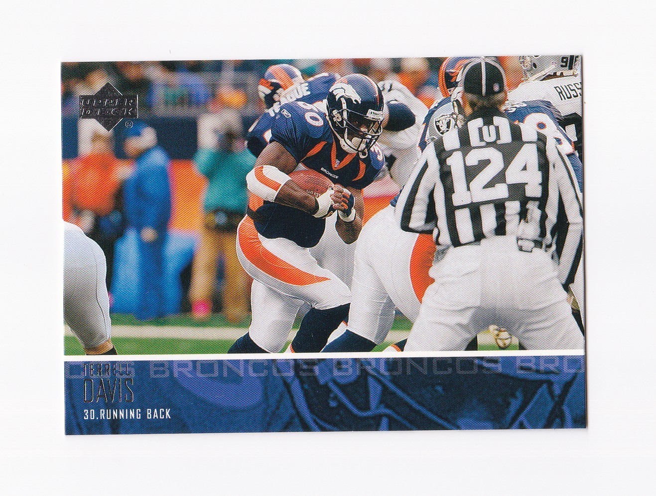 2003 Upper Deck #80 Terrell Davis Denver Broncos Georgia UGA