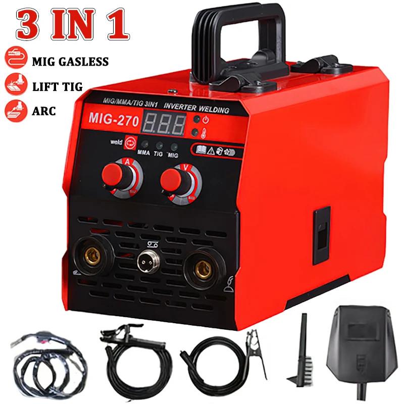 Machine à souder 3 en 1 MIG 270 portable poste soudure inverter LED