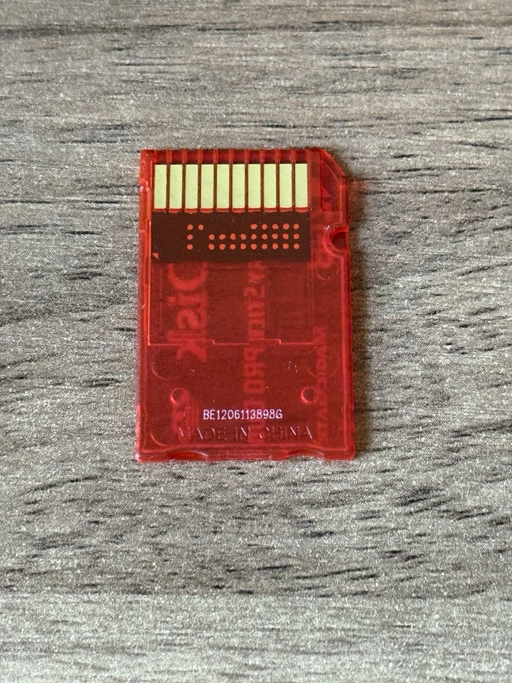 Sandisk 2Gb Memory Stick Pro Duo Magic Gate Memory card - Clear Red - Image 2 of 2