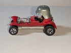 Vintage 1969 Hot Wheels Red Baron Car Rat Rod Roadster Helmet Diecast Early BW